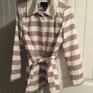 Cynthia Rowley striped raincoat - size M